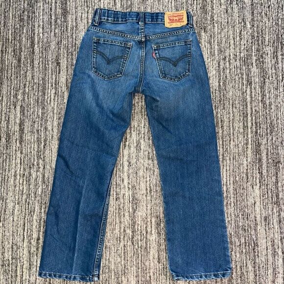 Levi’s 505 Boys Size 25x25 Regular Straight Leg Jeans‎ Blue Dark Wash Denim - Picture 4 of 6